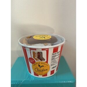 Chicken Socks 4 Piece Meal Men's Crew Socks Shoe Size 10-13 Gift Set